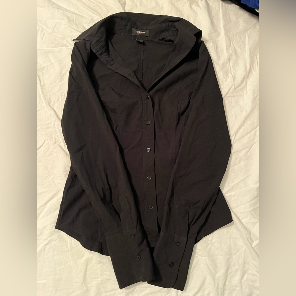 express black long sleeve button up